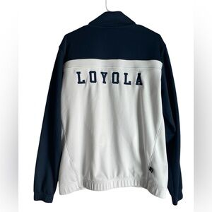 Jordan Navy and White Loyola Basketball/ Warm Up Jacket